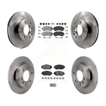 Front Rear Semi-Metallic Pad & Brake Rotors Kit For Mercedes-Benz Sprinter 2500 3500 4500 K8A-107369