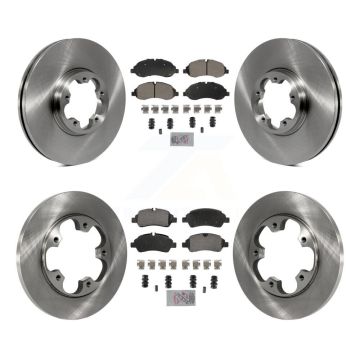 Front Rear Semi-Metallic Pad Brake Rotor Kit For Ford Transit-250 Transit-150 Transit-350 K8A-107376