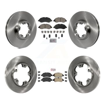 Front Rear Semi-Metallic Pad Brake Rotor Kit For Ford Transit-250 Transit-150 Transit-350 K8A-107378