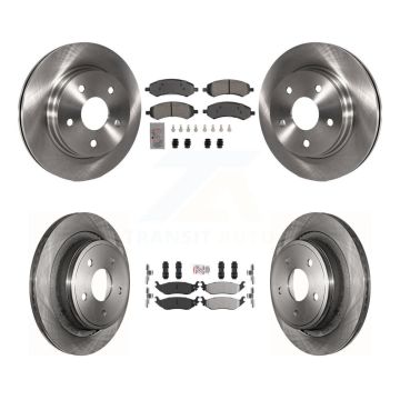 Front Rear Semi-Metallic Pad & Brake Rotors Kit For Ram 1500 Classic Dodge Chrysler Aspen K8A-107384