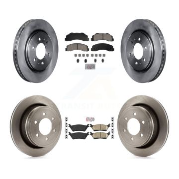 Front Rear Ceramic Pads And Disc Brake Rotors Kit For Ford F-150 K8A-107391