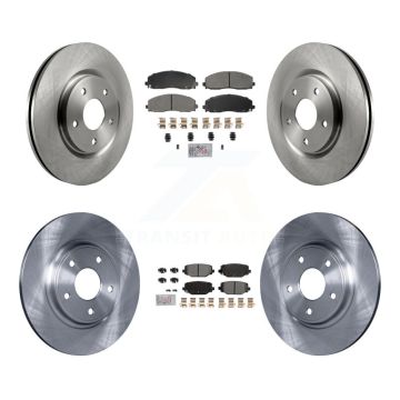 Front Rear Semi-Metallic Pad & Brake Rotor Kit For Dodge Grand Caravan Journey Chrysler K8A-107412