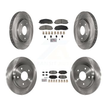 Front Rear Semi-Metallic Pads And Disc Brake Rotors Kit For Dodge Grand Caravan K8A-107417