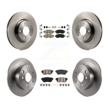 Front Rear Ceramic Pad Brake Rotors Kit For 19-20 Nissan Altima With Manual Parking K8A-107420