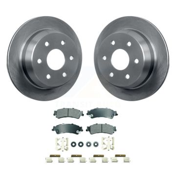 Rear Brake Rotor Semi-Metallic Pad Kit For Chevrolet GMC Silverado 1500 Sierra Classic XL K8A-107449