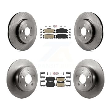 Front Rear Ceramic Pad Brake Rotors Kit For Dodge Charger With 345mm Diameter Rotor K8A-107536
