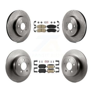 Front Rear Ceramic Pad Brake Rotors Kit For Dodge Charger With 345mm Diameter Rotor K8A-107537