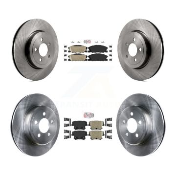 Front Rear Ceramic Pad Brake Rotors Kit For Dodge Charger With 345mm Diameter Rotor K8A-107539