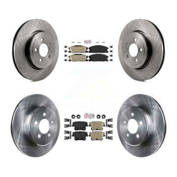 Front Rear Ceramic Pad Brake Rotors Kit For Dodge Charger With 345mm Diameter Rotor K8A-107540