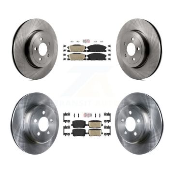Front Rear Ceramic Pad Brake Rotors Kit For Dodge Charger With 345mm Diameter Rotor K8A-107541