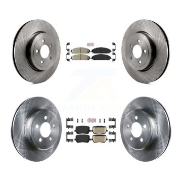 Front Rear Ceramic Pad Brake Rotors Kit For Dodge Charger With 345mm Diameter Rotor K8A-107542