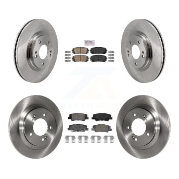 Front Rear Ceramic Pads And Disc Brake Rotors Kit For Hyundai Sonata Kia K5 K8A-107555