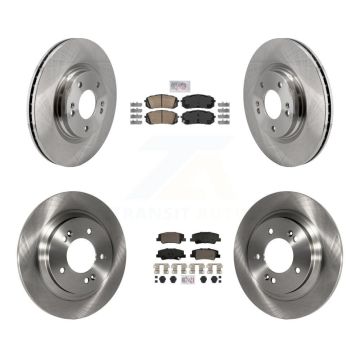 Front Rear Ceramic Pads And Disc Brake Rotors Kit For Hyundai Sonata Kia K5 K8A-107556