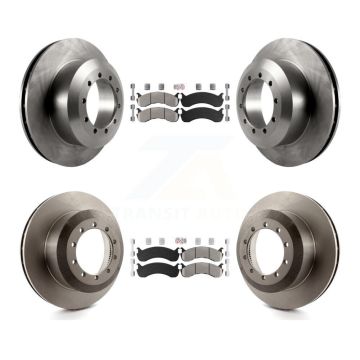 Front Rear Semi-Metallic Pads And Disc Brake Rotors Kit For Ford F-53 Motorhome Chassis K8A-107561