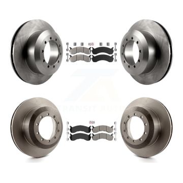 Front Rear Semi-Metallic Pads And Disc Brake Rotors Kit For Ford F-53 Motorhome Chassis K8A-107562