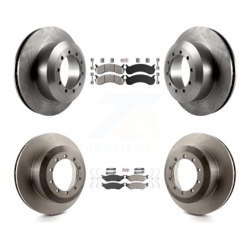 Front Rear Semi-Metallic Pads And Disc Brake Rotors Kit For Ford F-53 Motorhome Chassis K8A-107564