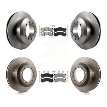 Front Rear Semi-Metallic Pads And Disc Brake Rotors Kit For Ford F-53 Motorhome Chassis K8A-107573
