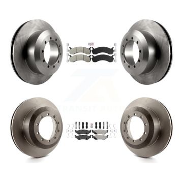Front Rear Semi-Metallic Pads And Disc Brake Rotors Kit For Ford F-53 Motorhome Chassis K8A-107575