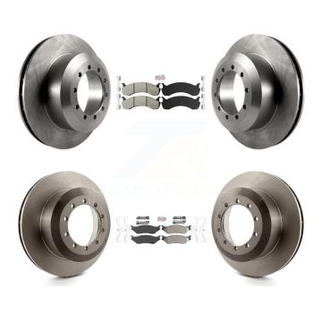 Front Rear Semi-Metallic Pads And Disc Brake Rotors Kit For Ford F-53 Motorhome Chassis K8A-107576