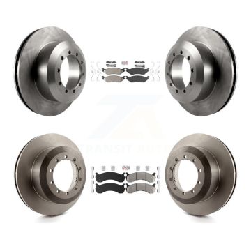 Front Rear Semi-Metallic Pads And Disc Brake Rotors Kit For Ford F-53 Motorhome Chassis K8A-107579