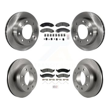 Front Rear Semi-Metallic Pad & Brake Rotor Kit For GMC Savana 2500 Chevrolet Express 3500 K8A-107602