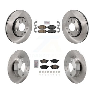 Front Rear Ceramic Pad Disc Brake Rotors Kit For 2020-2023 Nissan Sentra rear brakes K8A-107610