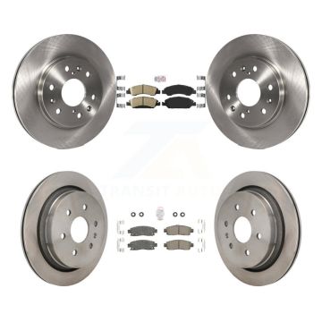 Front Rear Ceramic Pads And Disc Brake Rotors Kit For Cadillac XTS K8A-107616