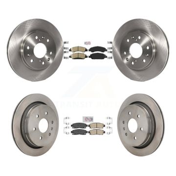 Front Rear Ceramic Pads And Disc Brake Rotors Kit For Cadillac XTS K8A-107617