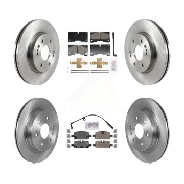 Front Ceramic Rear Semi-Metallic Pad Brake Rotors Kit For GMC Chevrolet Silverado 1500 XL K8A-107621