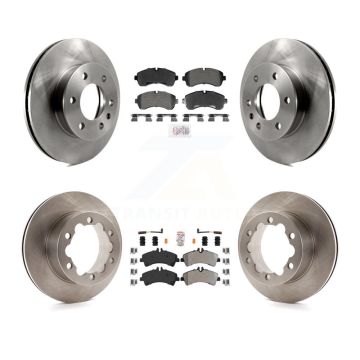 Front Rear Semi-Metallic Pad Brake Rotor Kit For Sprinter 3500 Mercedes-Benz Dodge 3500XD K8A-107624