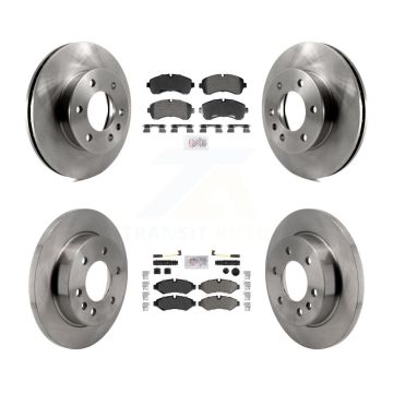 Front Rear Semi-Metallic Pad & Brake Rotors Kit For Mercedes-Benz Sprinter 2500 3500 4500 K8A-107633