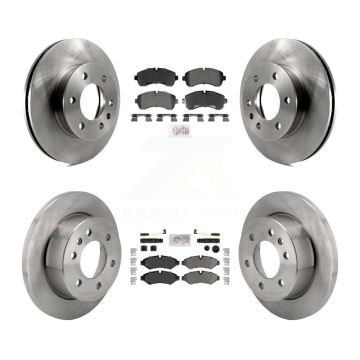 Front Rear Semi-Metallic Pad & Brake Rotors Kit For Mercedes-Benz Sprinter 2500 3500 1500 K8A-107635