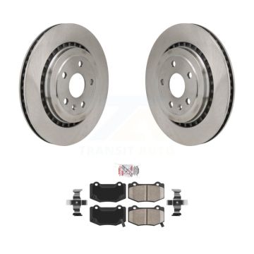 Rear Disc Brake Rotors And Ceramic Pads Kit For Chevrolet Camaro Cadillac ATS K8A-107674