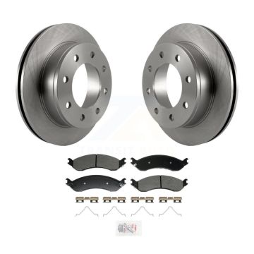 Rear Disc Brake Rotors & Semi-Metallic Pad Kit For GMC Chevrolet Savana 2500 Express 3500 K8A-107681