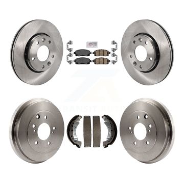 Front Rear Disc Brake Rotors Ceramic Pads And Drum Kit For 2020-2022 Nissan Sentra K8A-107687