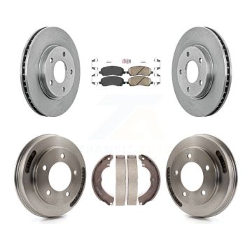 Front Rear Disc Brake Rotors Ceramic Pads And Drum Kit For Mitsubishi Lancer K8A-107690