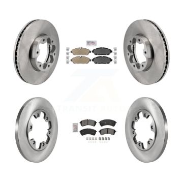 Front Rear Semi-Metallic Pad Brake Rotor Kit For Ford Transit-250 Transit-150 Transit-350 K8A-107721