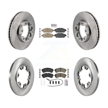 Front Rear Semi-Metallic Pad Brake Rotor Kit For Ford Transit-250 Transit-150 Transit-350 K8A-107722