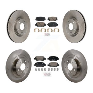 Front Rear Ceramic Pads And Disc Brake Rotors Kit For 2022-2023 Hyundai Santa Cruz K8A-107733