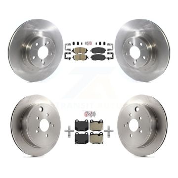 Front Ceramic Rear Semi-Metallic Pad Brake Rotor Kit For Subaru BRZ Without Brembo Brakes K8A-107760
