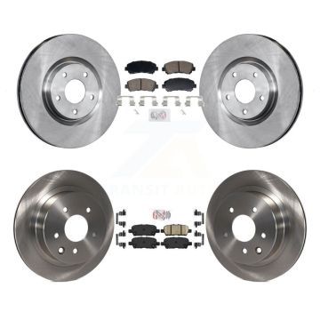 Front Rear Ceramic Pads And Disc Brake Rotors Kit For 2014-2017 Nissan Juke Nismo RS K8A-107768