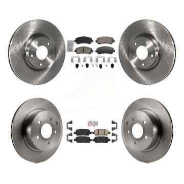 Front Rear Ceramic Pads And Disc Brake Rotors Kit For Nissan Maxima K8A-107774