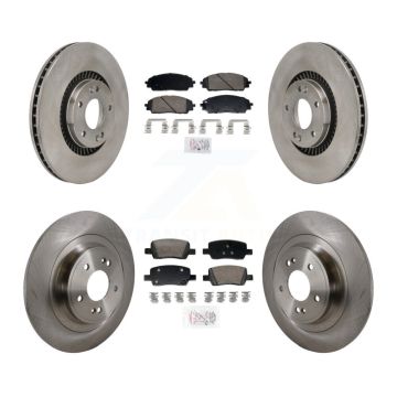 Front Rear Ceramic Pads And Disc Brake Rotors Kit For 2022-2023 Kia Carnival K8A-107781