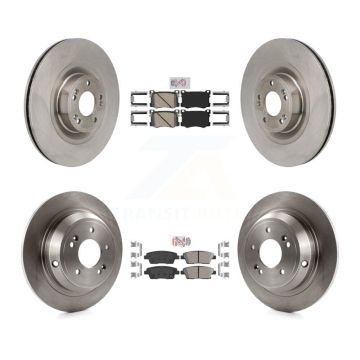 Front Rear Ceramic Pads And Disc Brake Rotors Kit For Hyundai Genesis G80 5.0L K8A-107791