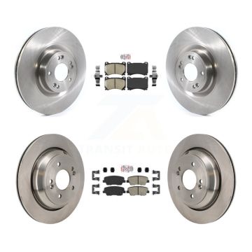 Front Rear Ceramic Pads And Disc Brake Rotors Kit For 2011 Hyundai Equus K8A-107793