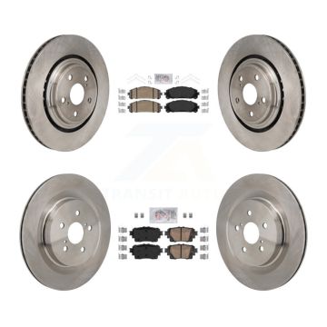Front Rear Ceramic Pads And Disc Brake Rotors Kit For 2020-2023 Toyota Highlander K8A-107821