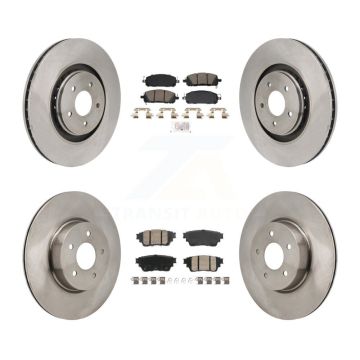 Front Rear Ceramic Pad & Brake Rotors Kit For Mitsubishi Outlander Nissan Pathfinder QX60 K8A-107838