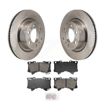Front Disc Brake Rotors And Ceramic Pads Kit For Toyota Tundra Sequoia Lexus LX600 K8A-107898