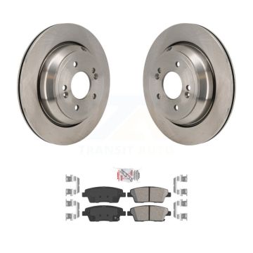 Rear Disc Brake Rotors And Ceramic Pads Kit For 2015 Kia K900 3.8L K8A-107899