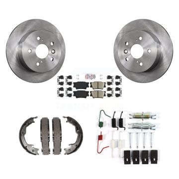 Rear Disc Rotors Ceramic Pads Parking Shoes And Hardware Kit For Toyota Camry Lexus ES350 K8A-108750